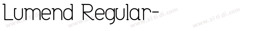 Lumend Regular字体转换
